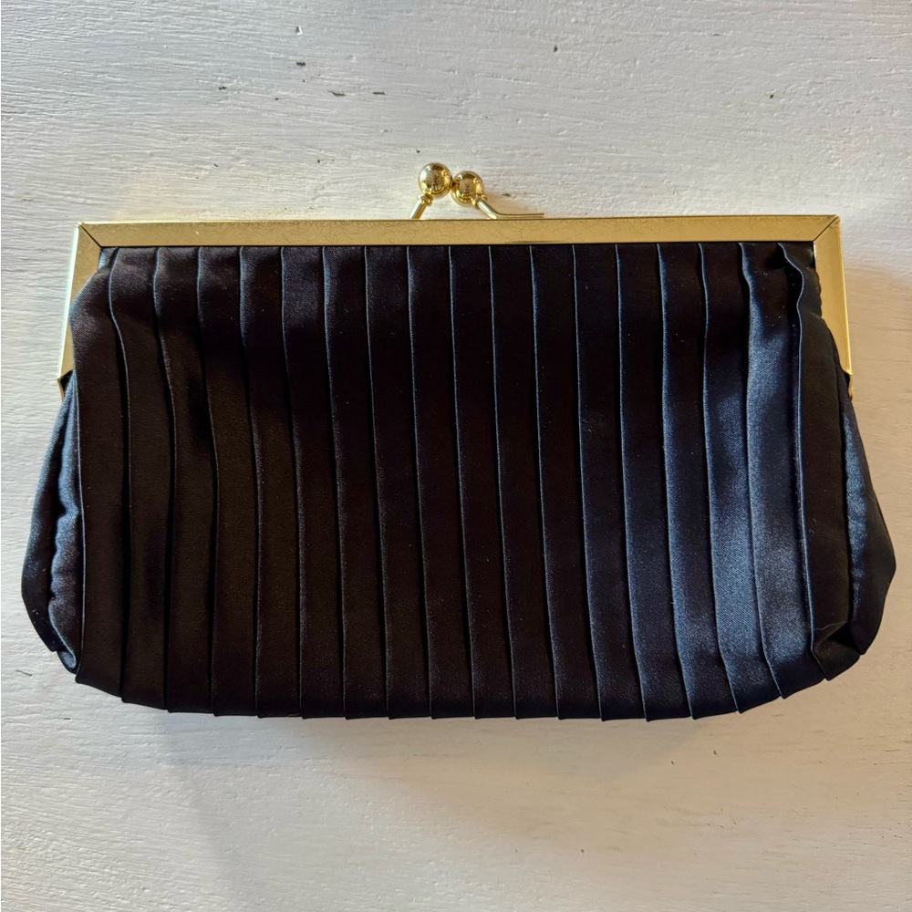 Estee Lauder Black and Gold Clutch